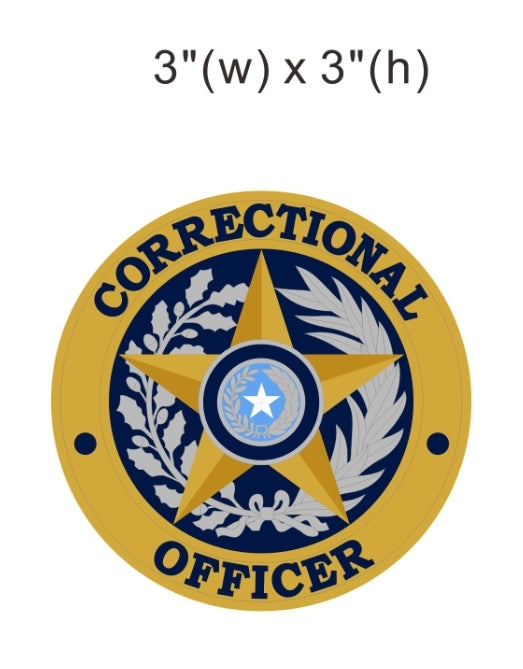 E151 - CORRECTIONAL OFFICER badge